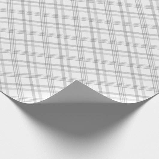 Uitstekend gecontroleerd patroon van grijs wit cadeaupapier (Hoek)