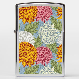 Uitstekend patroon met chrysanten