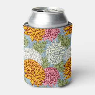 Uitstekend patroon met chrysanten blikjeskoeler