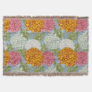 Uitstekend patroon met chrysanten deken