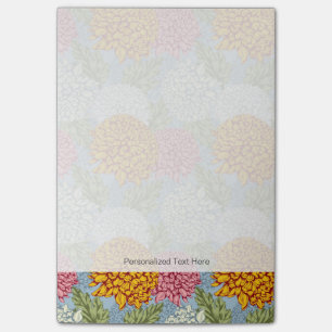 Uitstekend patroon met chrysanten post-it® notes