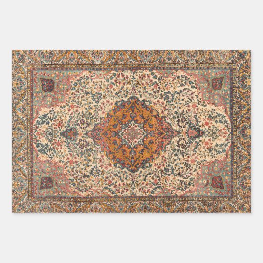 Uitstekend  Perzisch tapijtpatroon Inpakpapier Vel (Voorkant 2)