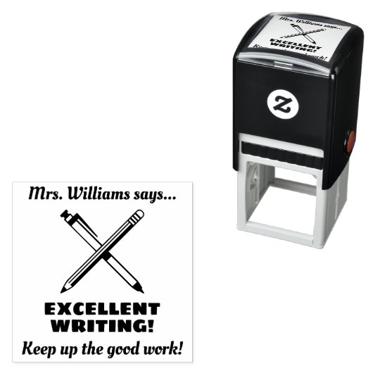 Uitstekend schrijven van aangepaste docenten zelfinktende stempel (In situ)