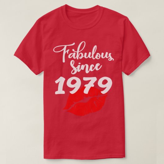 Uitstekend sinds 1979 t-shirt (Design voorkant)