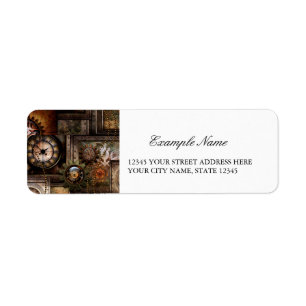 Uitstekend steampunkontwerp etiket