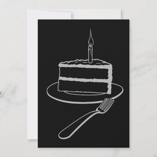 Uitstekend stuk taart ontwerp, verjaardag of evene feestdagenkaart (Voorkant)