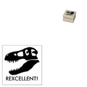 Uitstekend! T. rex dinosaurusschedel Rubberstempel (Gestempeld)