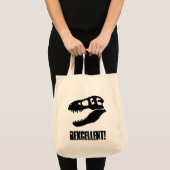 "Uitstekend!" T. rex dinosaurusschedel Tote Bag (Voorkant (product))