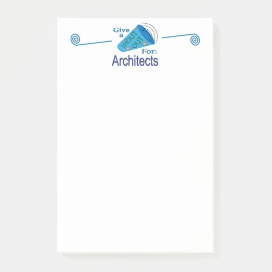 Uitstekend voor architecten post-it® notes (Voorkant)