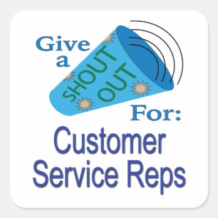 Uitstekend voor Customer Service Reps Vierkante Sticker