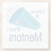 Uitstekend voor mentors glazen onderzetter (Achterkant)