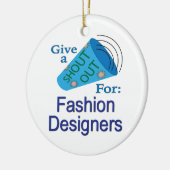 Uitstekend voor Mode ontwerpers Keramisch Ornament (Links)