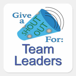 Uitstekend voor teamleiders vierkante sticker
