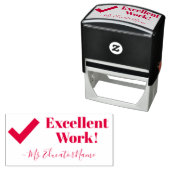 "Uitstekend werk!" + Aangepaste testernaam Zelfinktende Stempel (In situ)