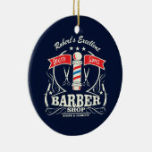 Uitstekende barber Winkelstylist Shave Keramisch Ornament (Rechts)