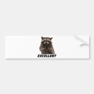 Uitstekende Boosaardige Plannende Wasbeer Bumpersticker