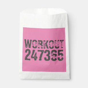 Uitstekende en gekraste tekst Werkout 247365 roze Bedankzakje