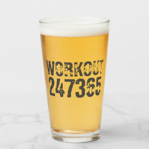 Uitstekende en gekraste tekst Werkout 247365 roze Glas