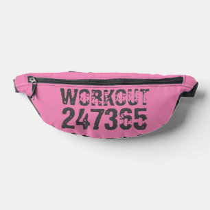 Uitstekende en gekraste tekst Werkout 247365 roze Heuptasje