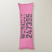 Uitstekende en gekraste tekst Werkout 247365 roze Lichaamskussen (Achterkant (Verticaal))