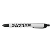 Uitstekende en gekraste tekst Werkout 247365 zwart Zwarte Inkt Pen (Bodem)