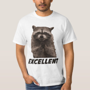 Uitstekende 'Evil Plotting Raccoon' T-shirt
