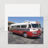 Uitstekende foto van retro bus (Voorkant / Achterkant)