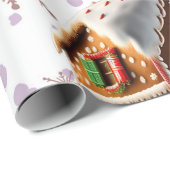 Uitstekende Gingerbread House Vakantie inpakpapier (Rol Hoek)
