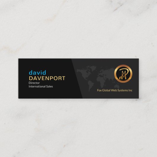 Uitstekende grijze legance Global International Sa Mini Visitekaartje (Voorkant)