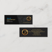 Uitstekende grijze legance Global International Sa Mini Visitekaartje (Voorkant / Achterkant)