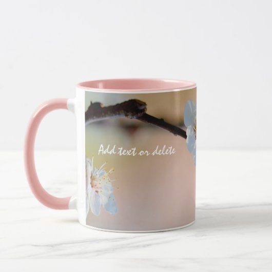 Uitstekende Japanse abrikozenbloemen Mok (Links)