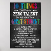 Uitstekende klaslokalen voor studenten poster (Voorkant)