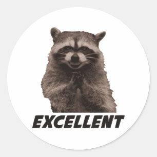 Uitstekende kwaadwillende wedloop ronde sticker