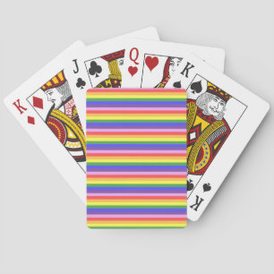 Uitstekende kwaliteit Rainbow Stripe heldere kleur Pokerkaarten