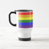 Uitstekende kwaliteit Rainbow Stripe heldere kleur Reisbeker (Links)