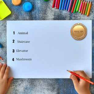 Uitstekende Leerling Gouden Medaillon Stickers