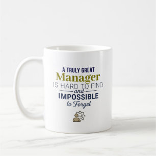 Uitstekende Manager Gepersonaliseerde Naam Koffiem Koffiemok