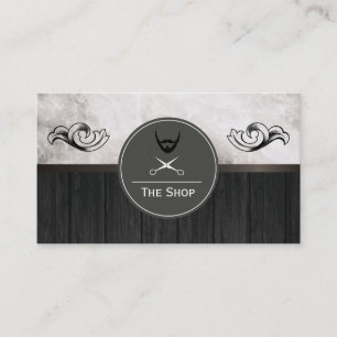 Uitstekende marmeren houten sierelementen gezichts visitekaartje