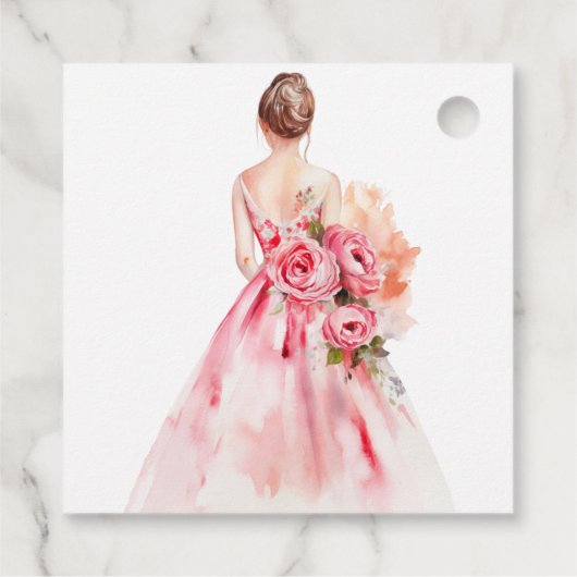 Uitstekende minimale bruiloft Vrijgezellenfeest Bedankjes Labels (Achterkant)