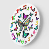 Uitstekende Morpho Butterflies Wings Grote Klok (Hoek)