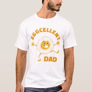 Uitstekende papa Uitstekend Ei Leuk Eten Pun Daddy T-shirt