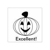 Uitstekende pompoen 	rubberstempel (Afrduk)