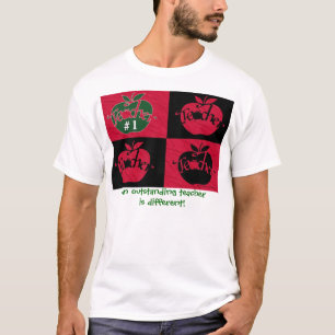 Uitstekende scharretje voor leraar t-shirt