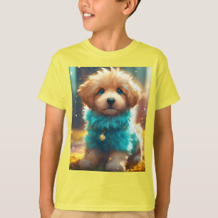 Uitstekende Schattigee puppy illustratie T-shirt