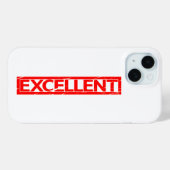 Uitstekende stempel Case-Mate iPhone case (Achterkant (horizontaal))