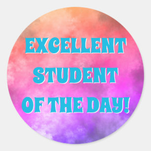 "UITSTEKENDE STUDENT VAN DE DAG!" Sticker