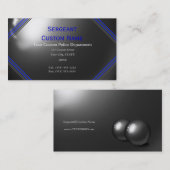 Uitstekende Thin Blue Line Aangepaste Visitekaartj Visitekaartje (Voorkant / Achterkant)