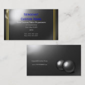 Uitstekende Thin Blue Line Aangepaste Visitekaartj Visitekaartje (Voorkant / Achterkant)