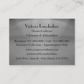 Uitstekende Vintage Visitekaartje (Achterkant)