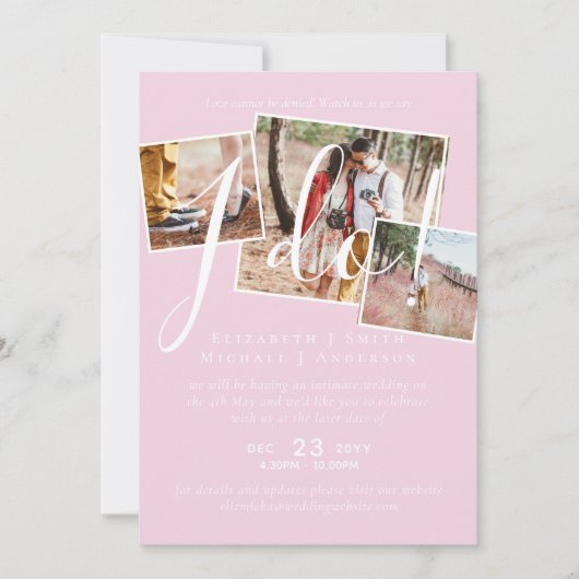 Uitstel van de bruiloft Wijziging van de datum Ont (Voorkant)